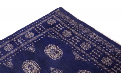 Oryginalny dywan Buchara z Pakistanu 100% wełna 140x200cm niebieski