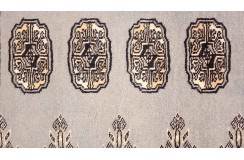 Oryginalny dywan Buchara z Pakistanu 100% wełna 140x200cm szary