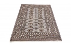 Oryginalny dywan Buchara z Pakistanu 100% wełna 120x180cm szary