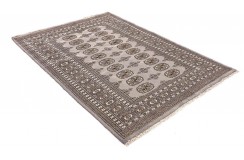 Oryginalny dywan Buchara z Pakistanu 100% wełna 120x180cm szary