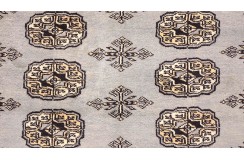 Oryginalny dywan Buchara z Pakistanu 100% wełna 120x180cm szary