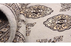 Oryginalny dywan Buchara z Pakistanu 100% wełna 120x180cm szary