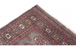 Oryginalny dywan Buchara z Pakistanu 100% wełna 120x180cm szary