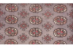 Oryginalny dywan Buchara z Pakistanu 100% wełna 120x180cm szary