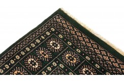 Oryginalny dywan Buchara z Pakistanu 100% wełna 120x180cm zielony
