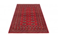 Oryginalny dywan Buchara z Pakistanu 100% wełna 120x180cm czerwony