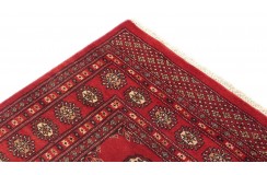 Oryginalny dywan Buchara z Pakistanu 100% wełna 120x180cm czerwony