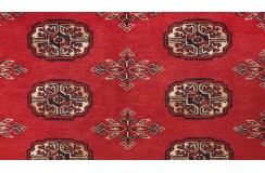 Oryginalny dywan Buchara z Pakistanu 100% wełna 120x180cm czerwony