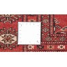 Oryginalny dywan Buchara z Pakistanu 100% wełna 120x180cm czerwony