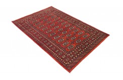 Oryginalny dywan Buchara z Pakistanu 100% wełna 120x180cm czerwony