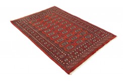 Oryginalny dywan Buchara z Pakistanu 100% wełna 120x180cm czerwony