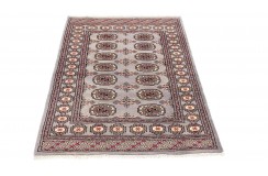 Oryginalny dywan Buchara z Pakistanu 100% wełna 90x160cm szary