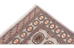 Oryginalny dywan Buchara z Pakistanu 100% wełna 90x160cm szary