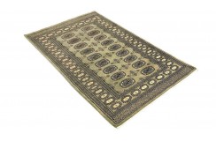 Oryginalny dywan Buchara z Pakistanu 100% wełna 90x160cm zielony