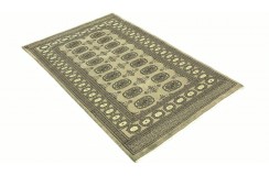 Oryginalny dywan Buchara z Pakistanu 100% wełna 90x160cm zielony