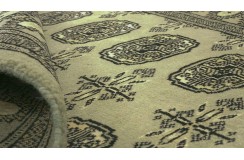 Oryginalny dywan Buchara z Pakistanu 100% wełna 90x160cm zielony