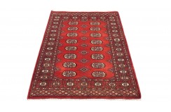 Oryginalny dywan Buchara z Pakistanu 100% wełna 100x150cm czerwony