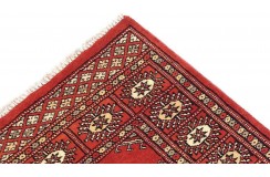Oryginalny dywan Buchara z Pakistanu 100% wełna 100x150cm czerwony