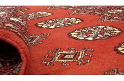 Oryginalny dywan Buchara z Pakistanu 100% wełna 100x150cm czerwony