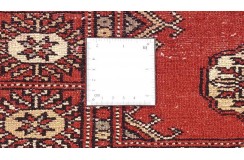Oryginalny dywan Buchara z Pakistanu 100% wełna 100x150cm czerwony