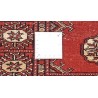 Oryginalny dywan Buchara z Pakistanu 100% wełna 100x150cm czerwony