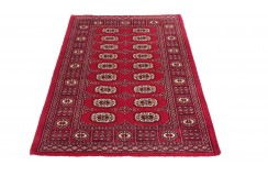 Oryginalny dywan Buchara z Pakistanu 100% wełna 100x150cm czerwony
