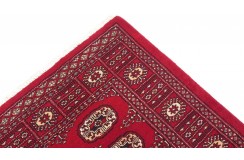 Oryginalny dywan Buchara z Pakistanu 100% wełna 100x150cm czerwony