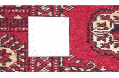 Oryginalny dywan Buchara z Pakistanu 100% wełna 100x150cm czerwony
