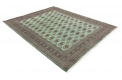 Oryginalny dywan Buchara z Pakistanu 100% wełna 200x250cm zielony