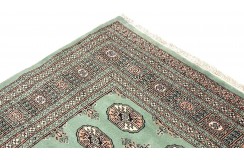 Oryginalny dywan Buchara z Pakistanu 100% wełna 200x250cm zielony