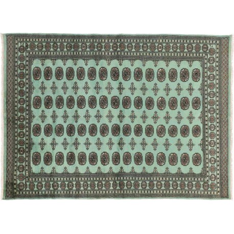 Buchara dywan ręcznie tkany z Pakistanu 100% wełna zielony ok 200x270cm