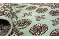 Oryginalny dywan Buchara z Pakistanu 100% wełna 200x270cm zielony