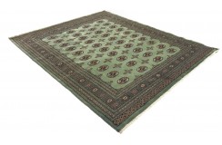 Oryginalny dywan Buchara z Pakistanu 100% wełna 200x250cm zielony