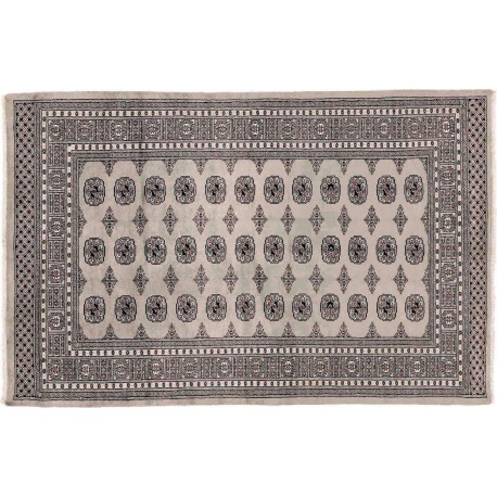 Buchara dywan ręcznie tkany z Pakistanu 100% wełna szary ok 160x230cm
