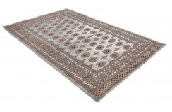 Oryginalny dywan Buchara z Pakistanu 100% wełna 160x230cm szary