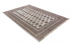 Oryginalny dywan Buchara z Pakistanu 100% wełna 160x230cm szary