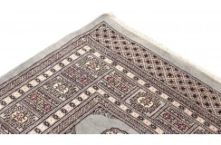 Oryginalny dywan Buchara z Pakistanu 100% wełna 160x230cm szary