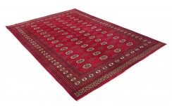 Oryginalny dywan Buchara z Pakistanu 100% wełna 200x250cm czerwony
