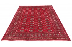 Buchara dywan ręcznie tkany z Pakistanu 100% wełna czerwony ok 180x260cm