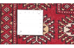 Oryginalny dywan Buchara z Pakistanu 100% wełna 200x250cm czerwony