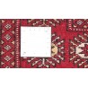 Oryginalny dywan Buchara z Pakistanu 100% wełna 200x250cm czerwony