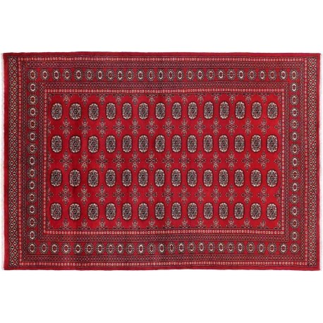Buchara dywan ręcznie tkany z Pakistanu 100% wełna czerwony ok 180x260cm