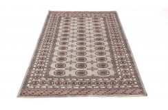 Oryginalny dywan Buchara z Pakistanu 100% wełna 140x220cm szary