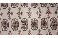 Oryginalny dywan Buchara z Pakistanu 100% wełna 140x220cm szary
