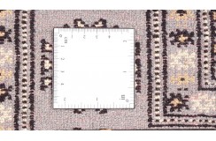 Oryginalny dywan Buchara z Pakistanu 100% wełna 140x220cm szary