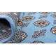 Buchara dywan ręcznie tkany z Pakistanu 100% wełna niebieski ok 170x240cm