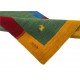 Kolorowy ekskluzywny dywan Gabbeh Loribaft Indie 90x160cm 100% wełniany zielony