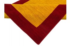 100% wełna gruby dywan handloom z Indii złoty 120x180cm