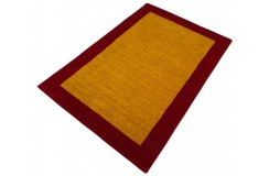 100% wełna gruby dywan handloom z Indii złoty 120x180cm