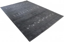 100% wełna gruby dywan handloom z indii szary 200x300cm